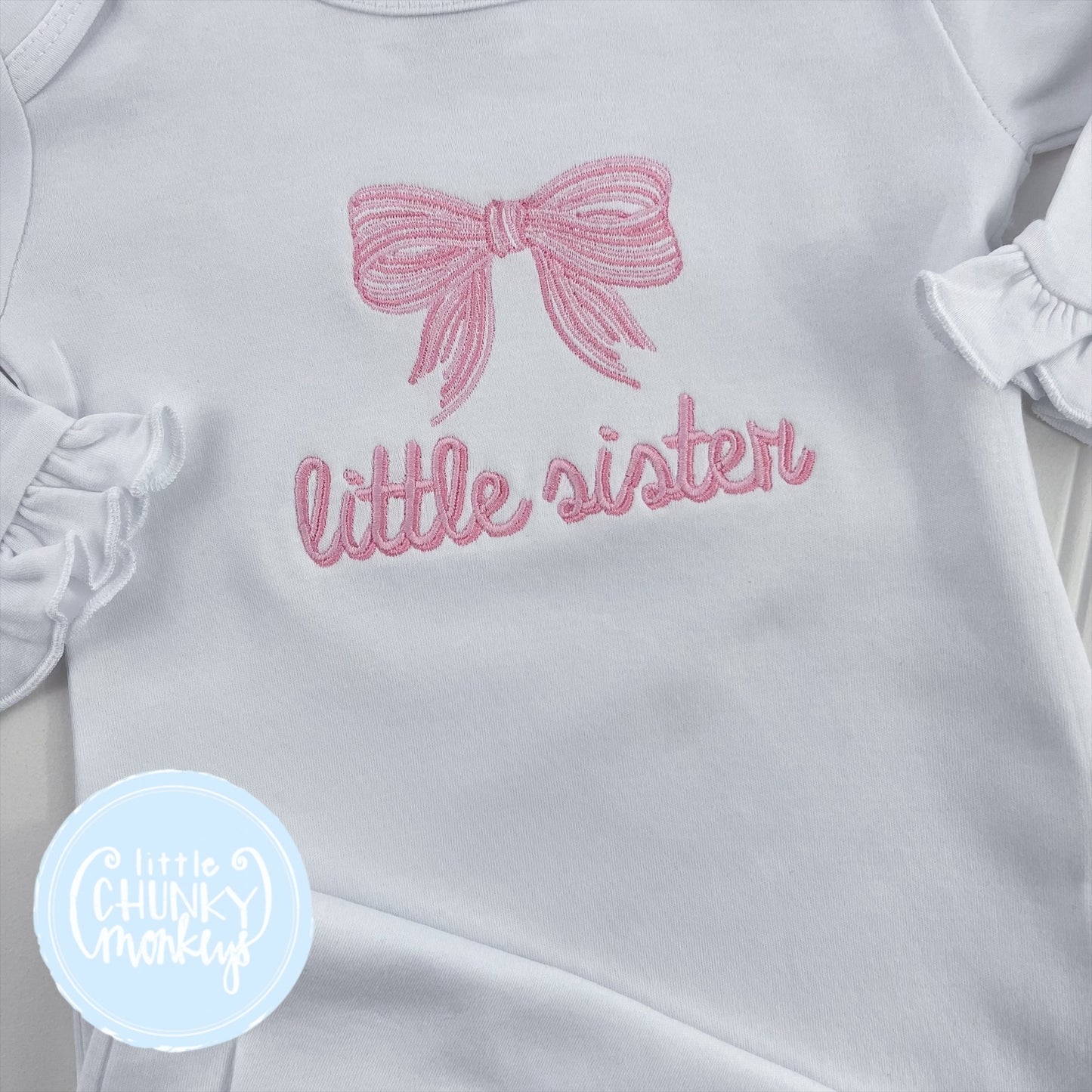 Ruffle Baby Gown - Little Sister Bow
