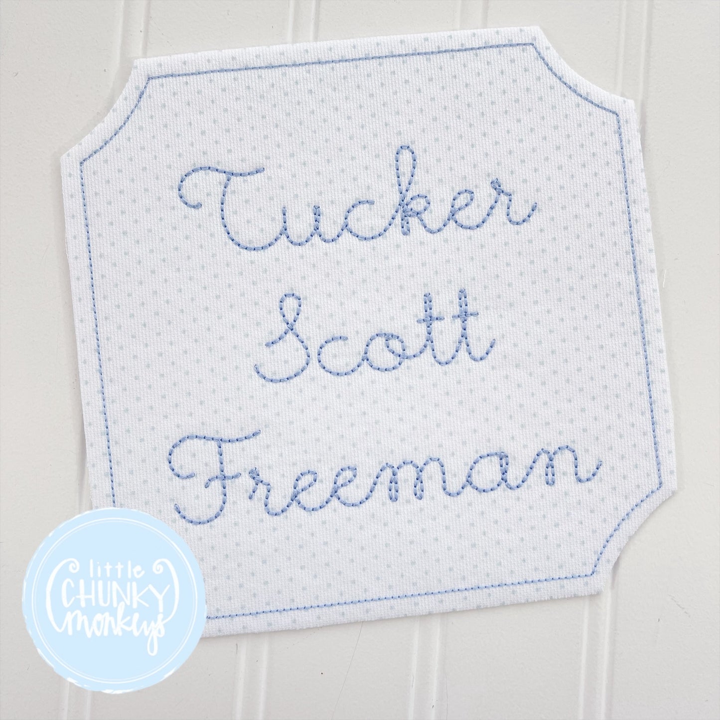 Welcome Baby Name Sign - Blue