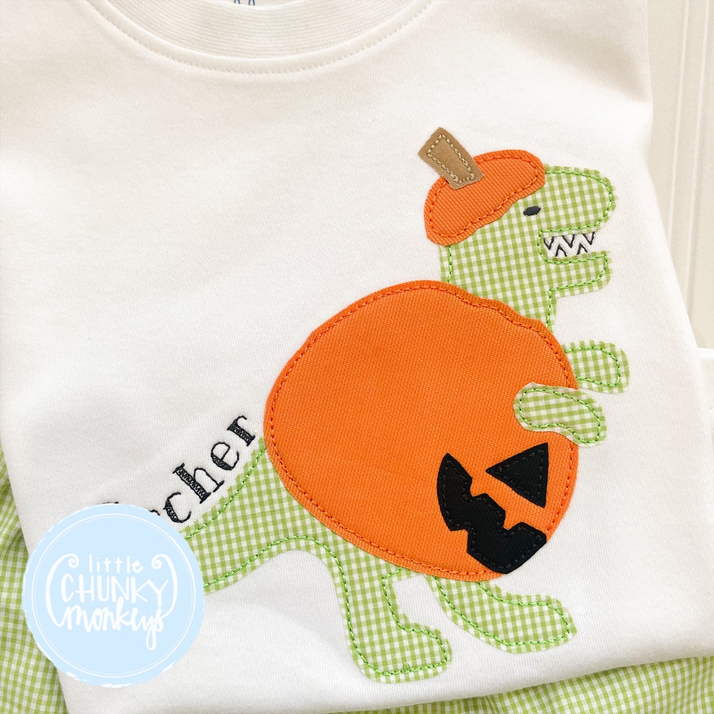 Boy Shirt - Dino Pumpkin Costume