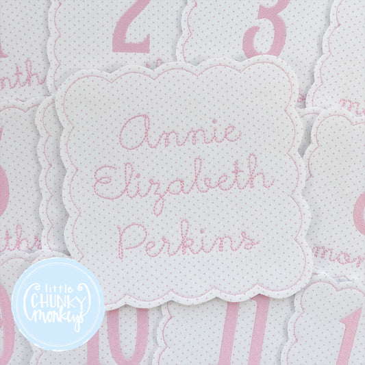 Welcome Baby Name Sign - Pink