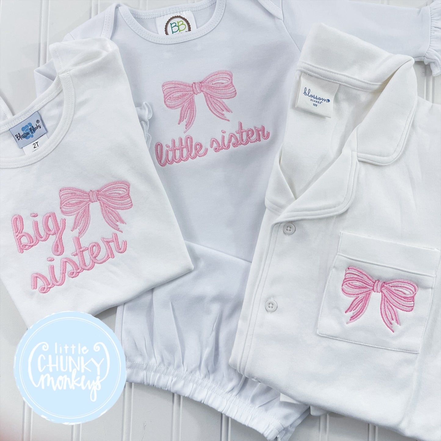 Ruffle Baby Gown - Little Sister Bow