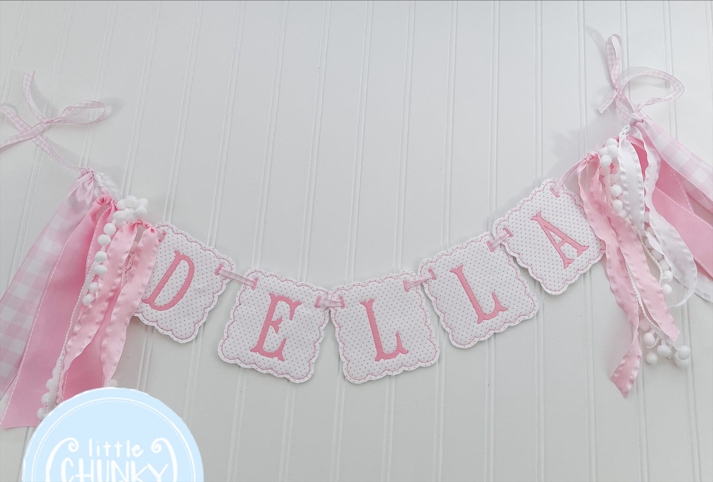 Custom Name Banner - Pink