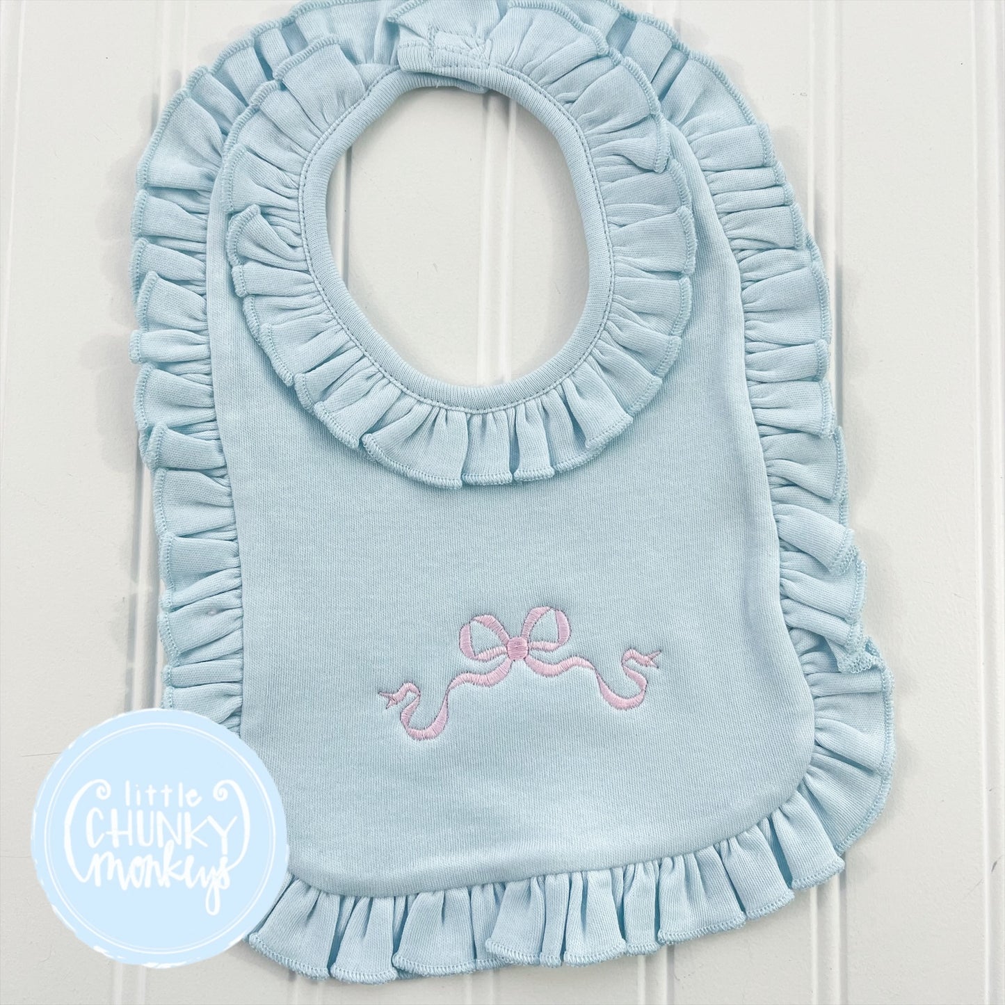 Simple Bow Bib or Burp Cloth