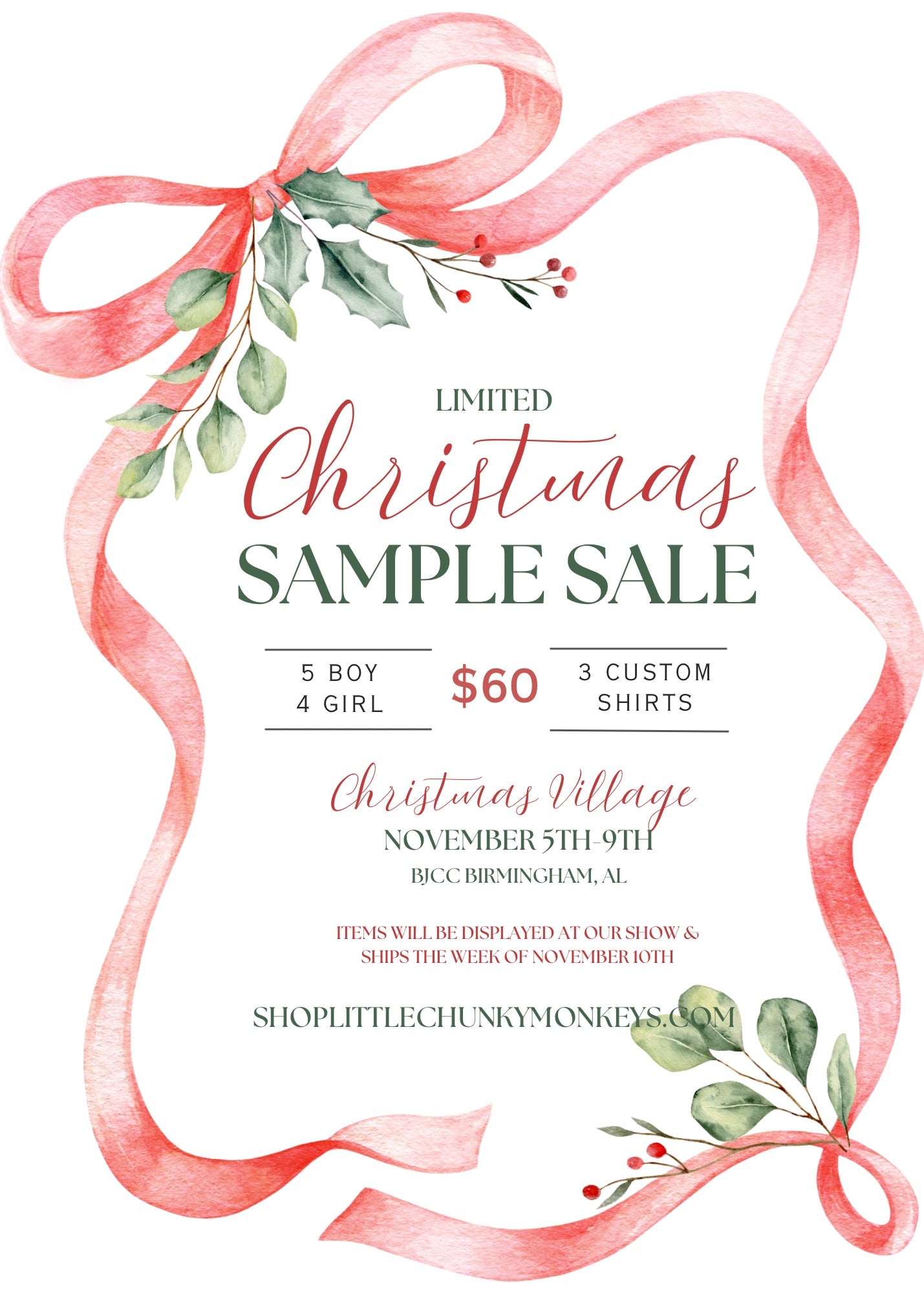 Christmas Sample Sale