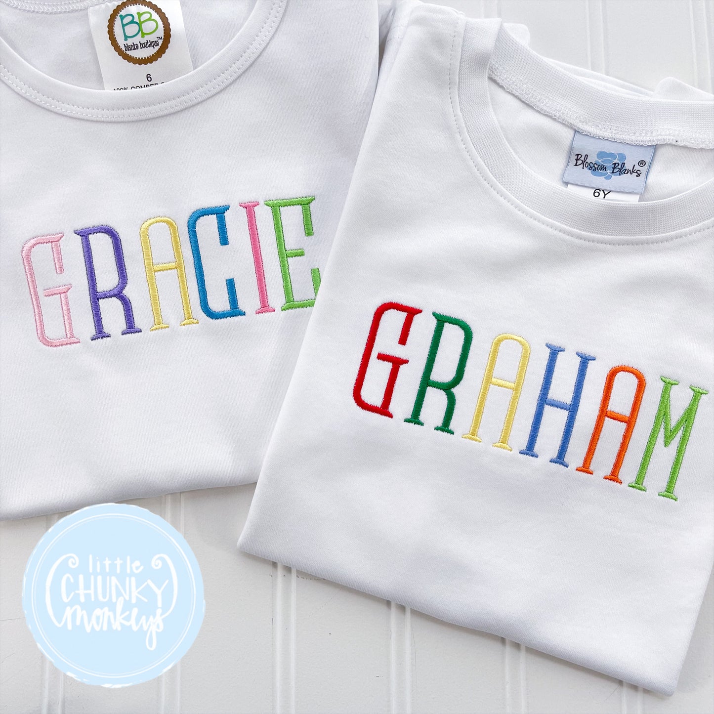 Girl Shirt - Colorful Name