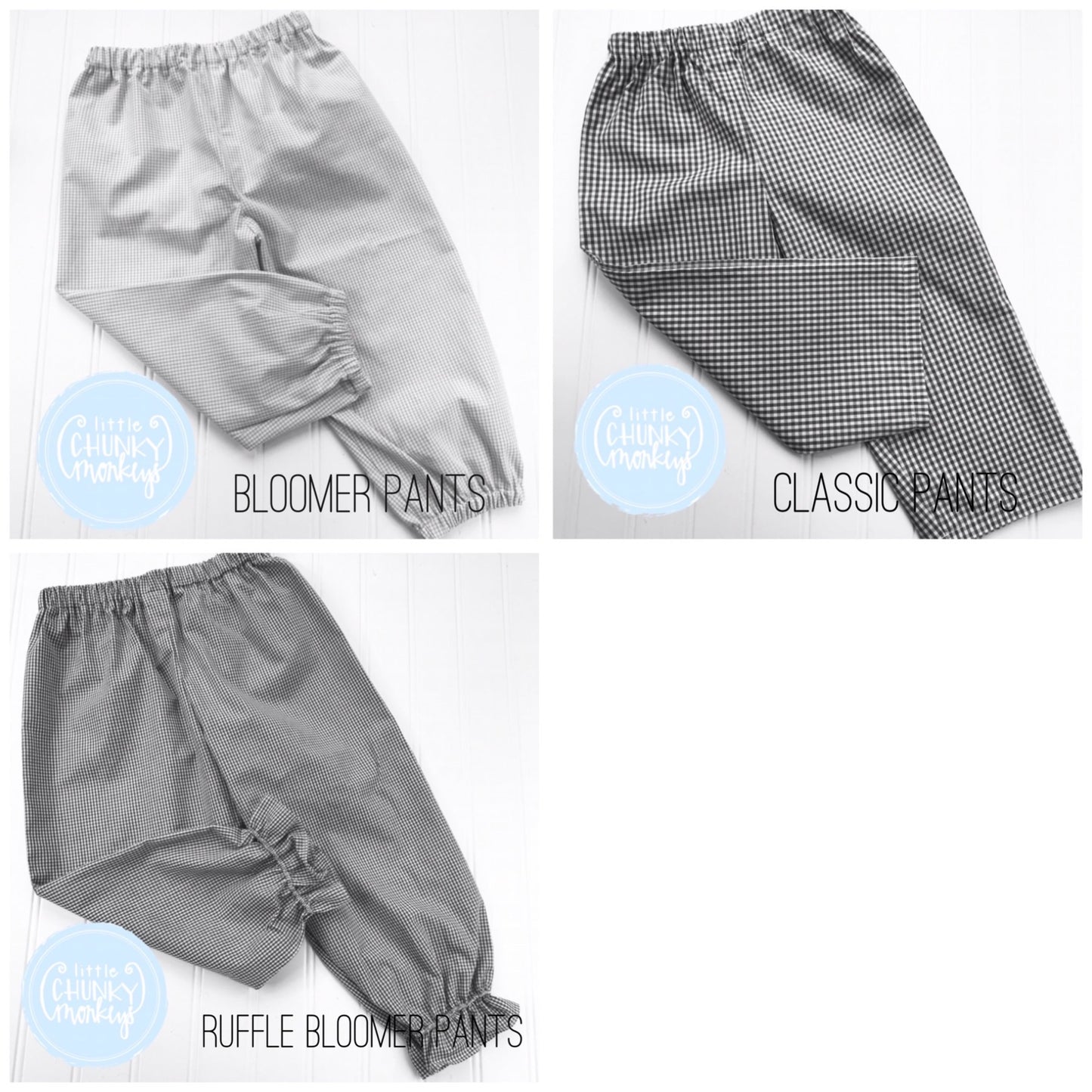 Blue Floral Bud Bottoms
