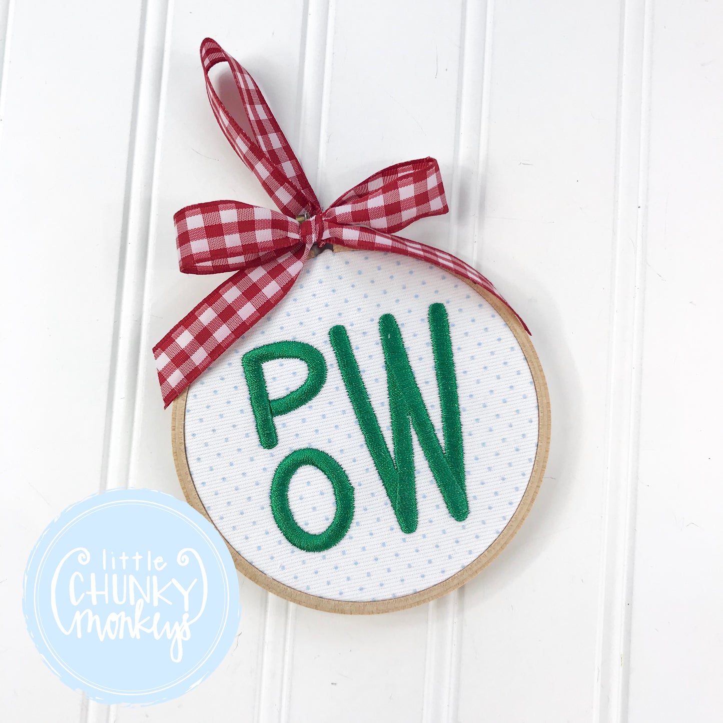 Stacked Initials Ornament