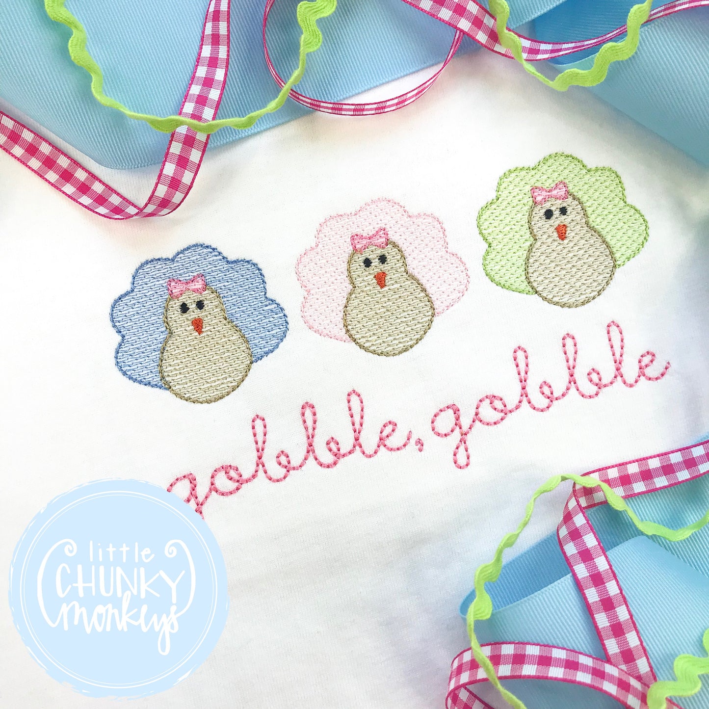 Girl outfit - Girl Shirt - Turkey Trio with Personalization