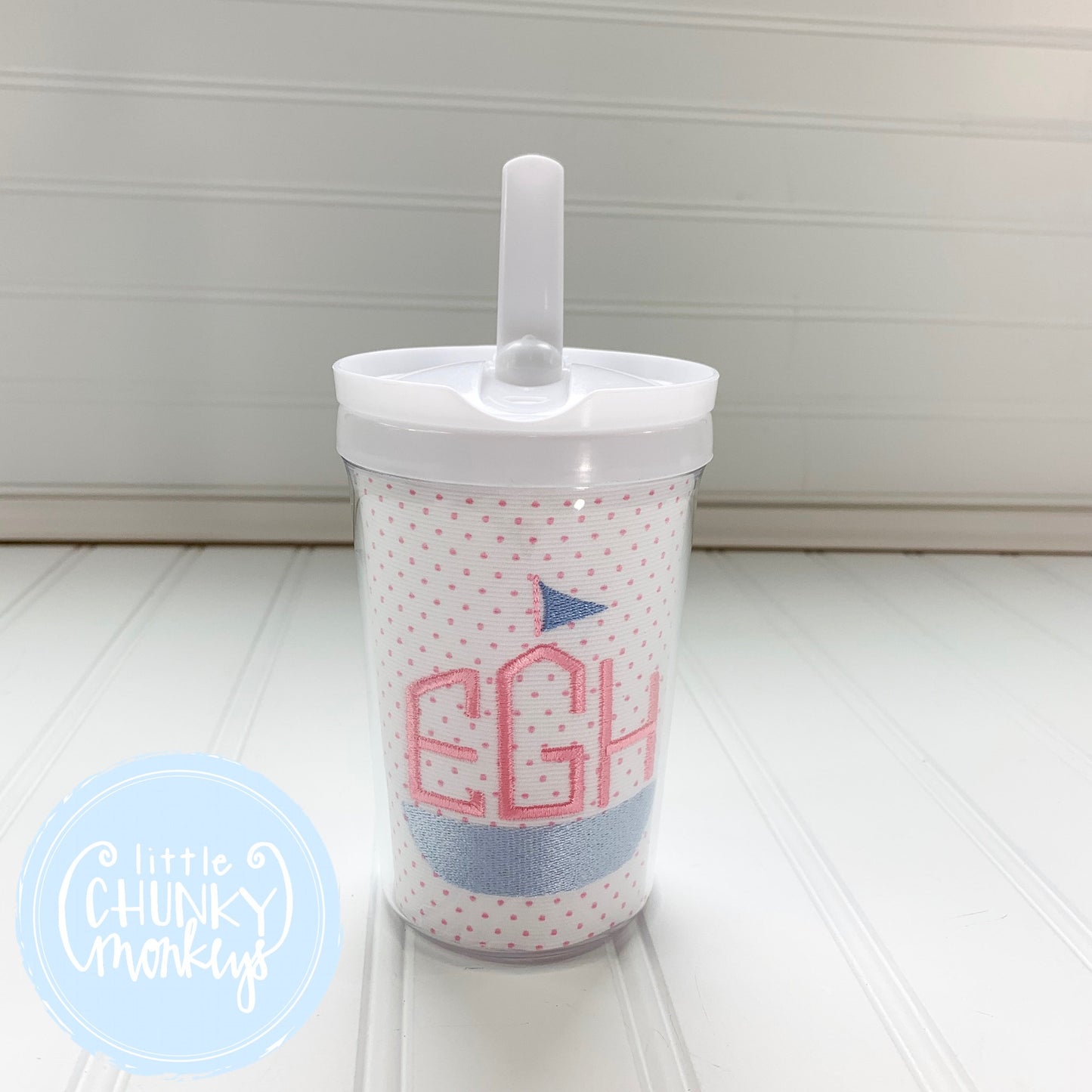 Toddler Straw Sippy Cup with Personalization