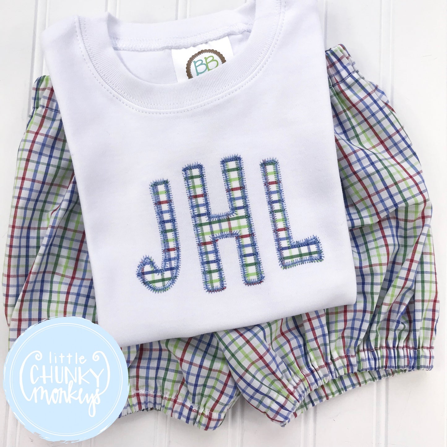 Boy Shirt -Applique Monogram