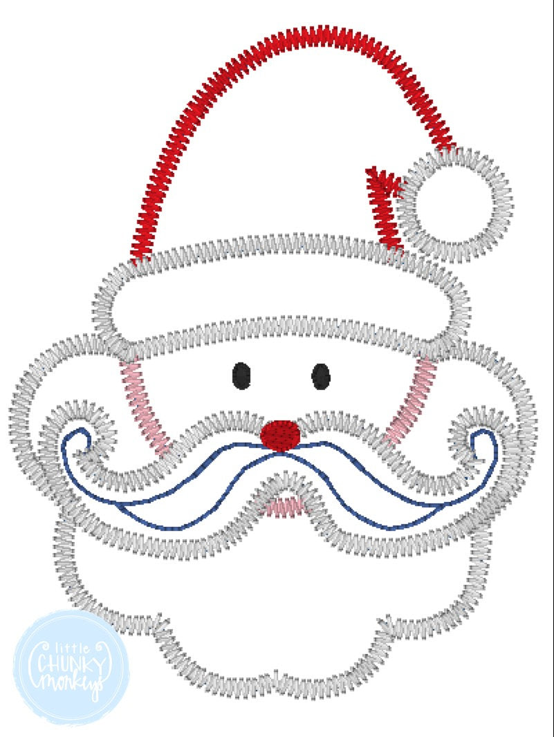 Girl Shirt - Stitched Santa