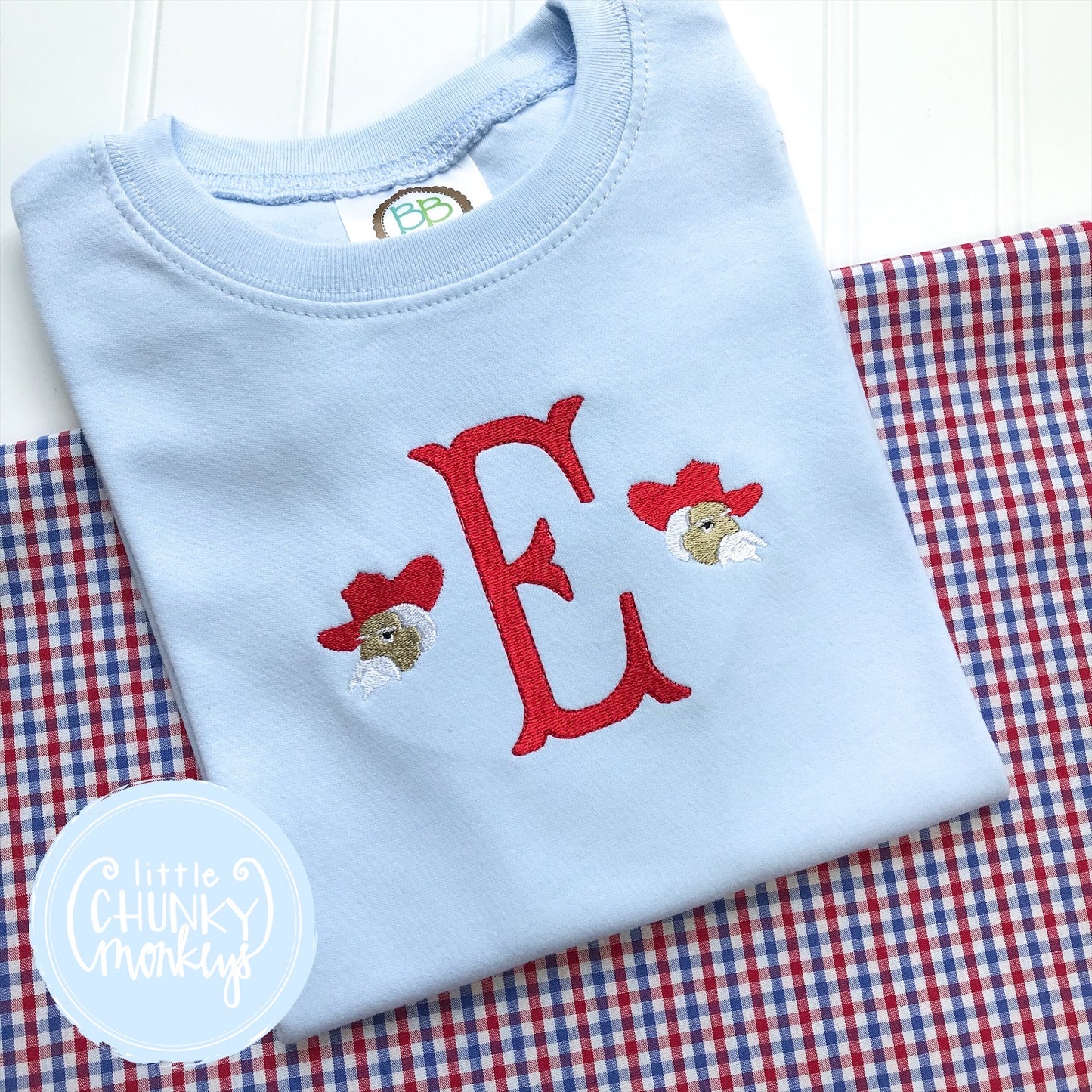 Football Shirt - Initial with Mini Mascot