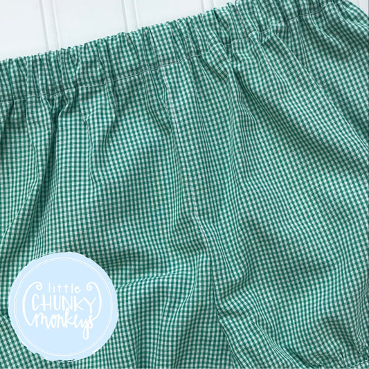 Kelly Green Gingham Bottoms
