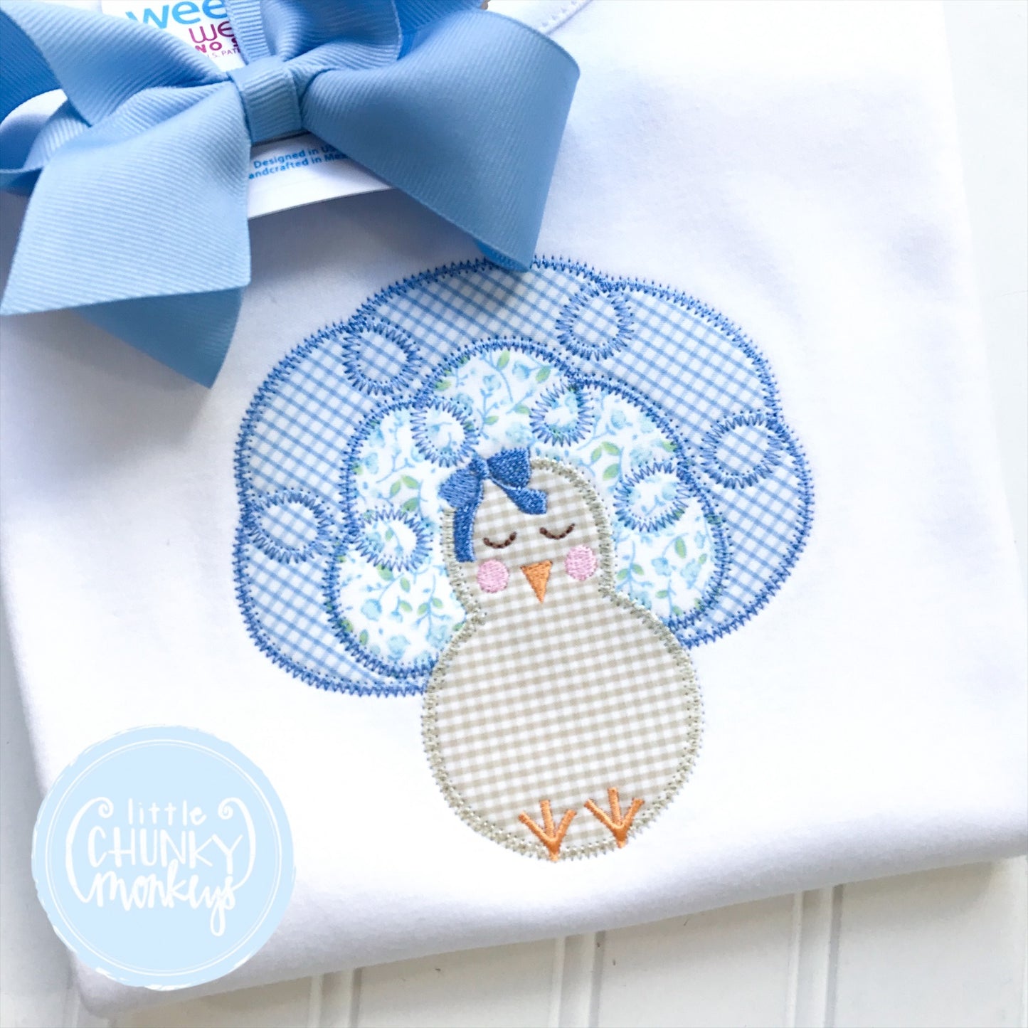 Girl Shirt - Swirly Turkey