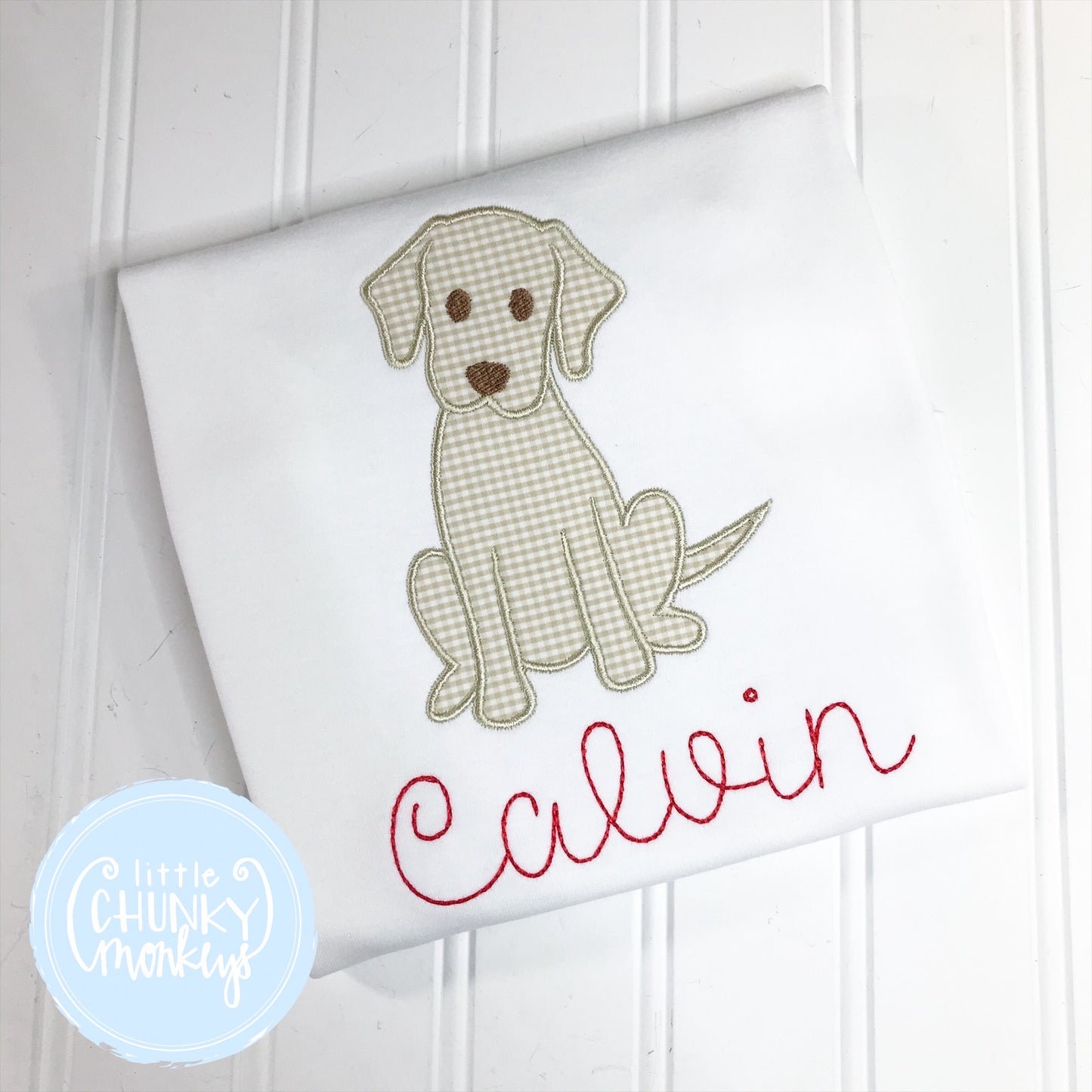 Boy Shirt - Dog Applique