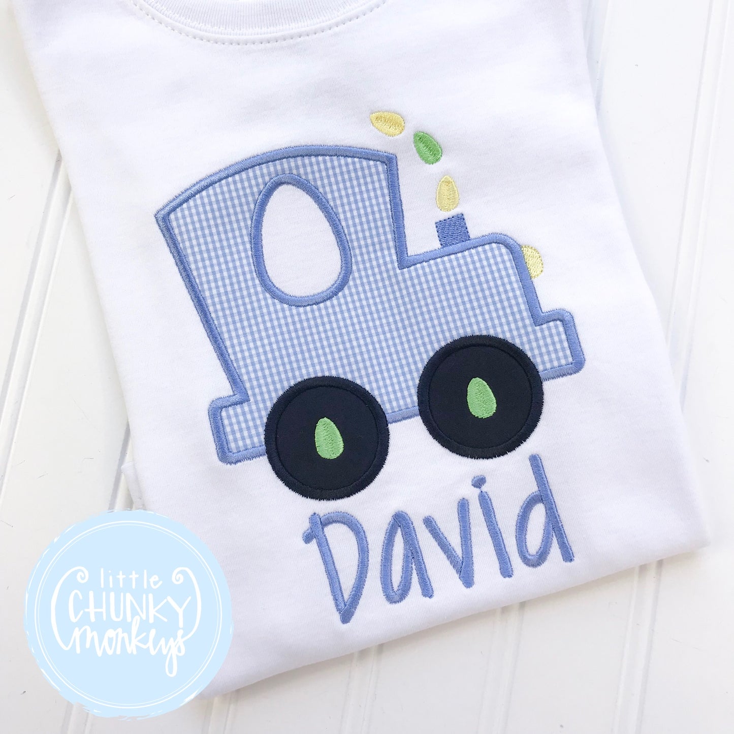 Boy Shirt - Applique Train