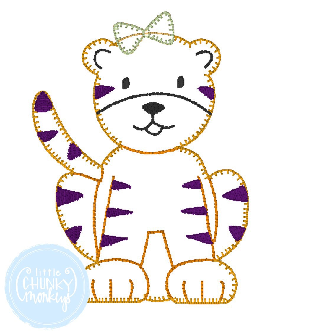 Football Shirt - Girl Tiger Applique