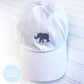 Toddler Kid Hat - Elephant on White Hat