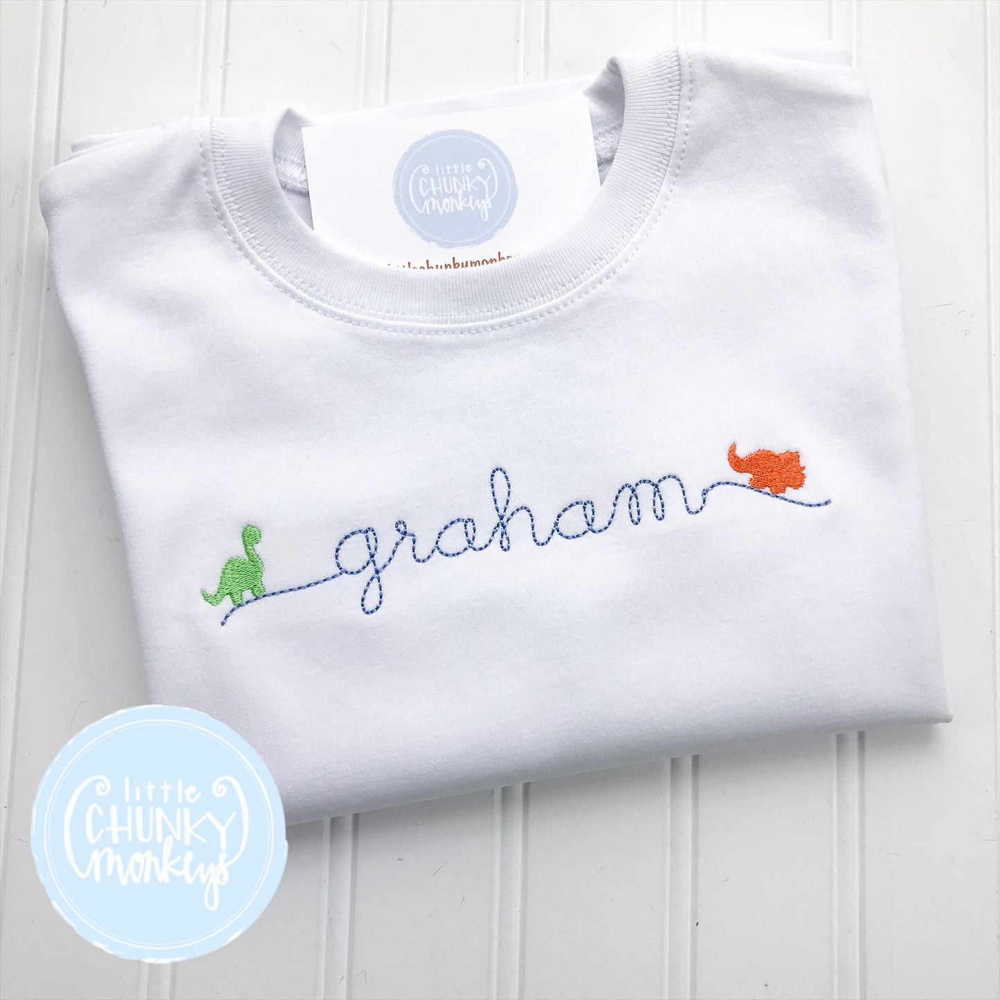 Boy Shirt - Mini Dino Name