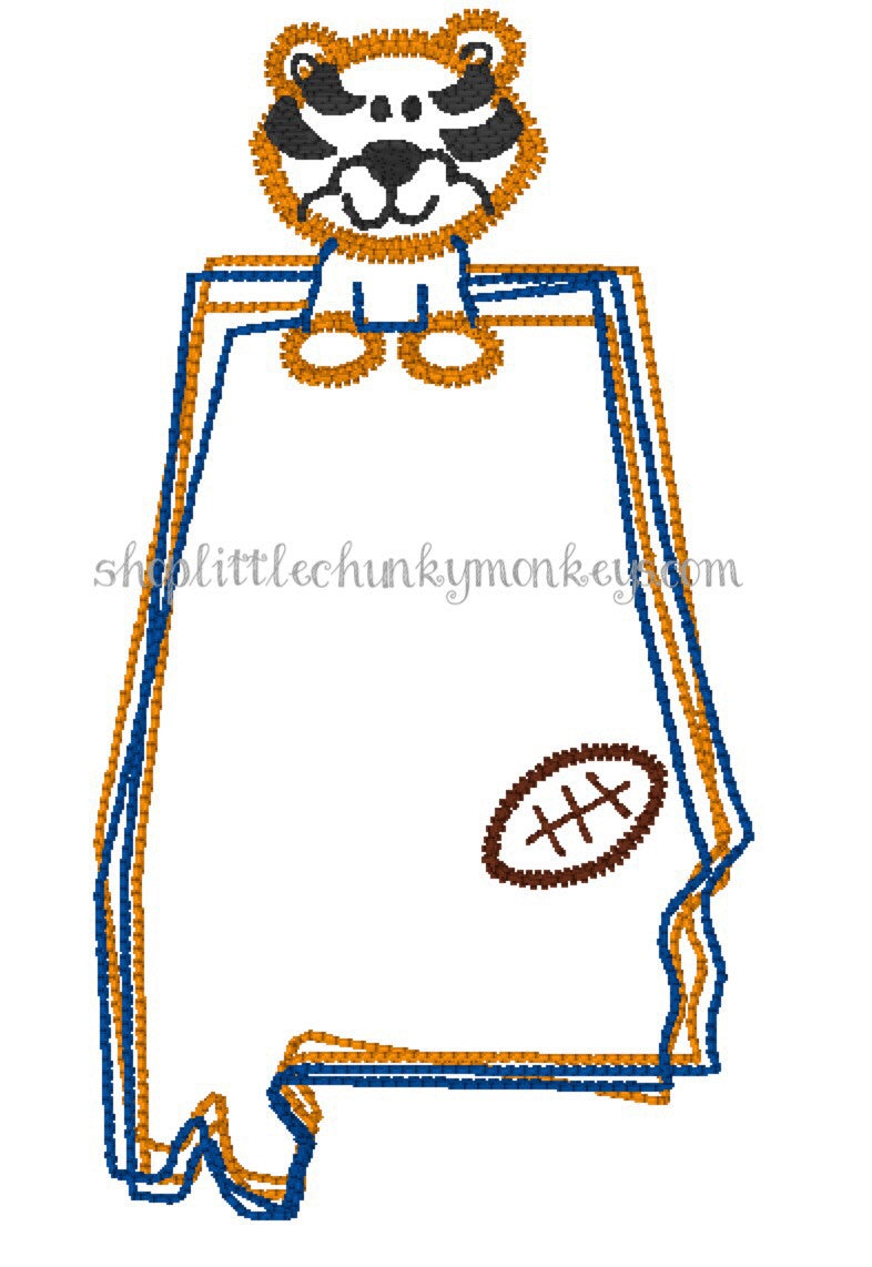 Football Shirt - Stitch Tiger Alabama State