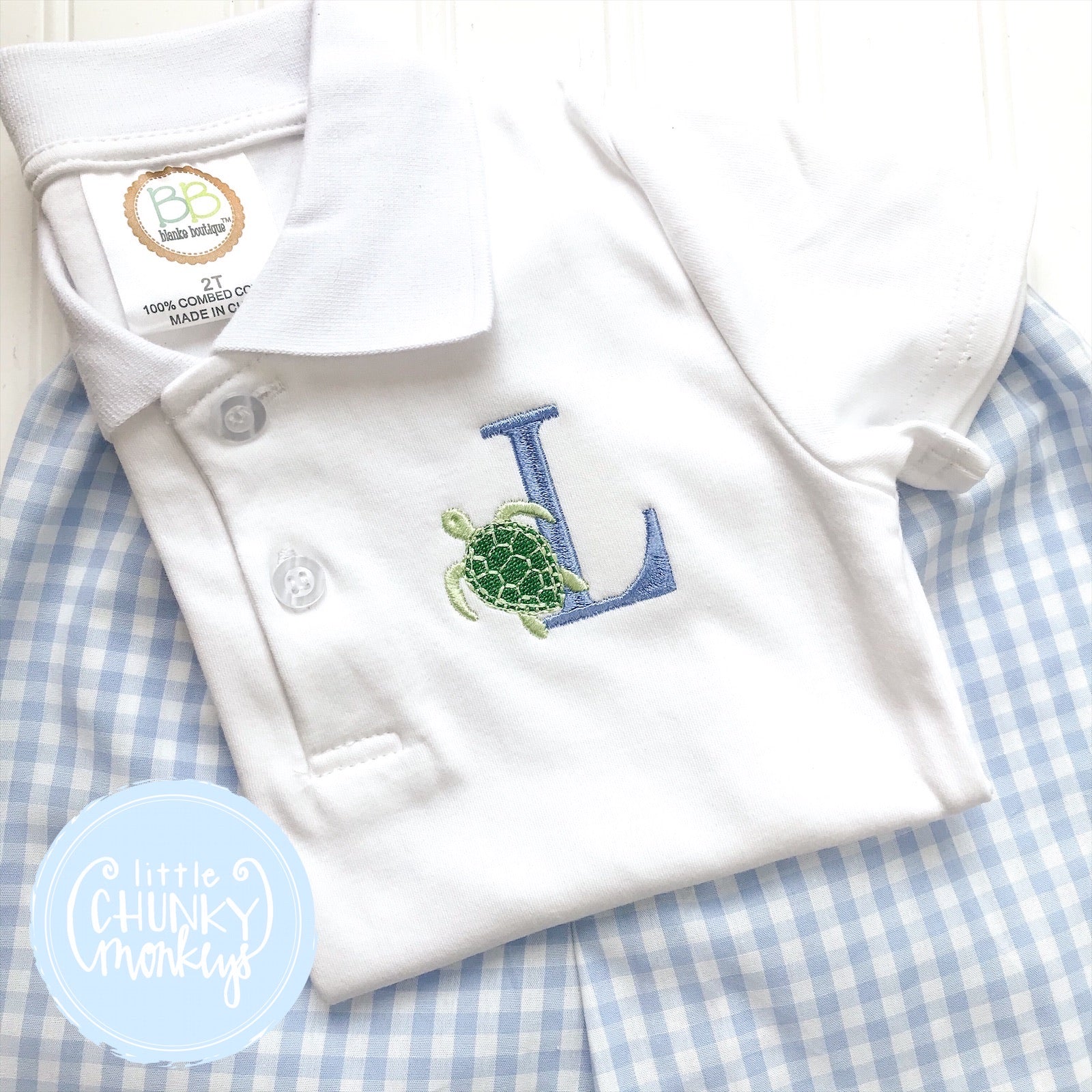 Easter Monogram Polo Shirt