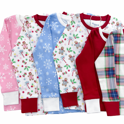 Christmas Kids Long Sleeve Fitted Sleep Set