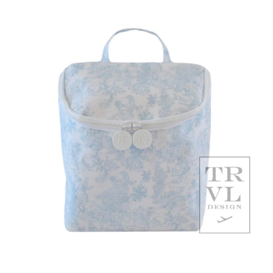 Take Away Lunch Tote - Bunny Toile Blue