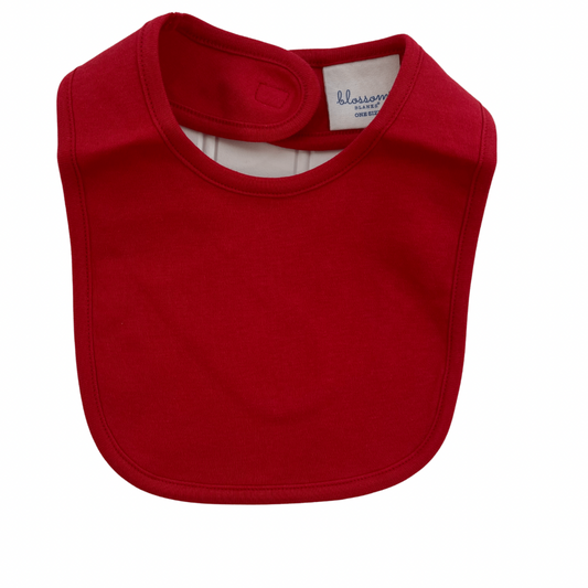 Red Organic Cotton Bib