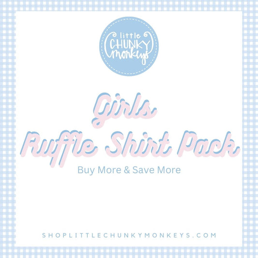 Girls Ruffle Shirt Pack - Embroidery Designs