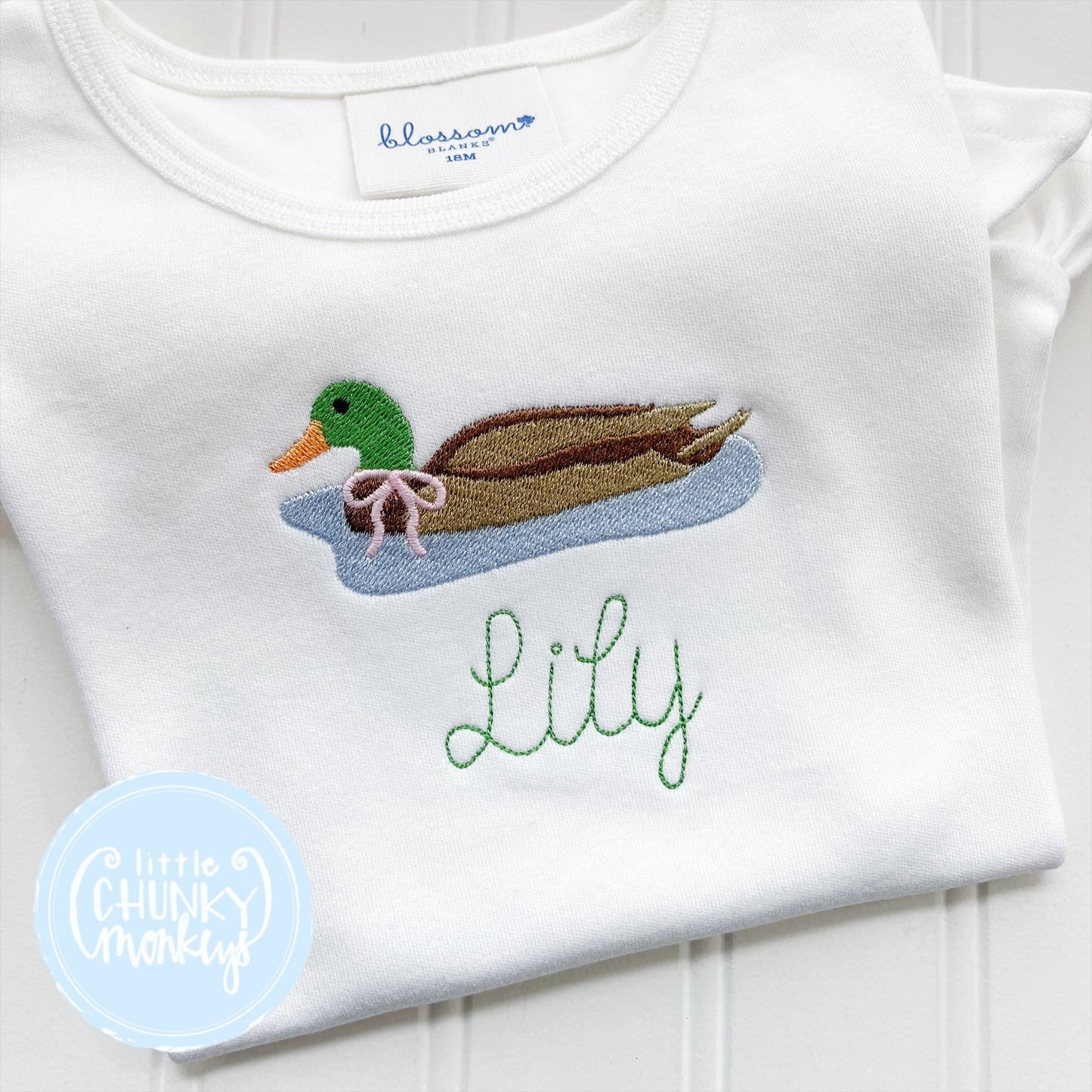 Girl Shirt - Mallard Swimming