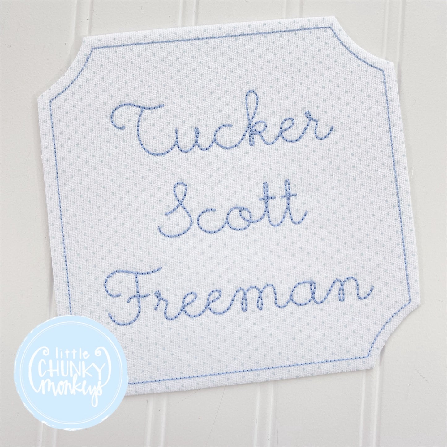 Welcome Baby Name Sign - Blue