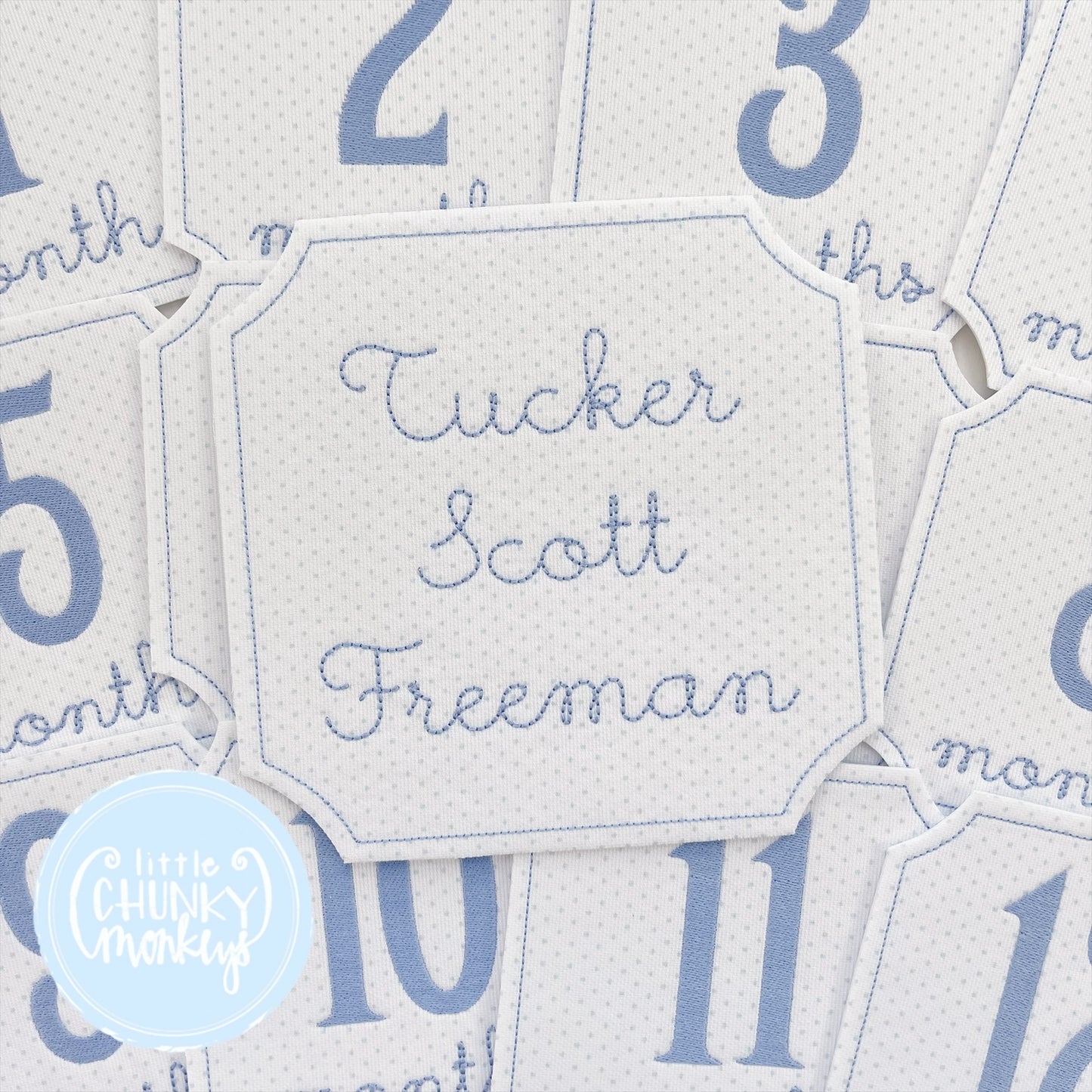 Welcome Baby Name Sign - Blue