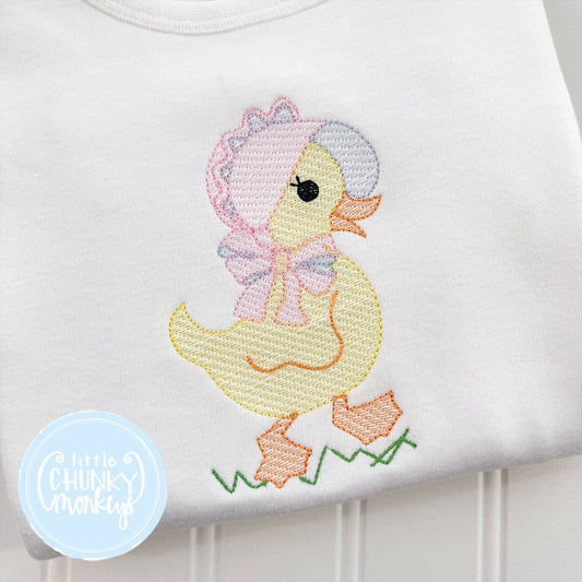 Girl Shirt - Sweet Duck in Bonnet