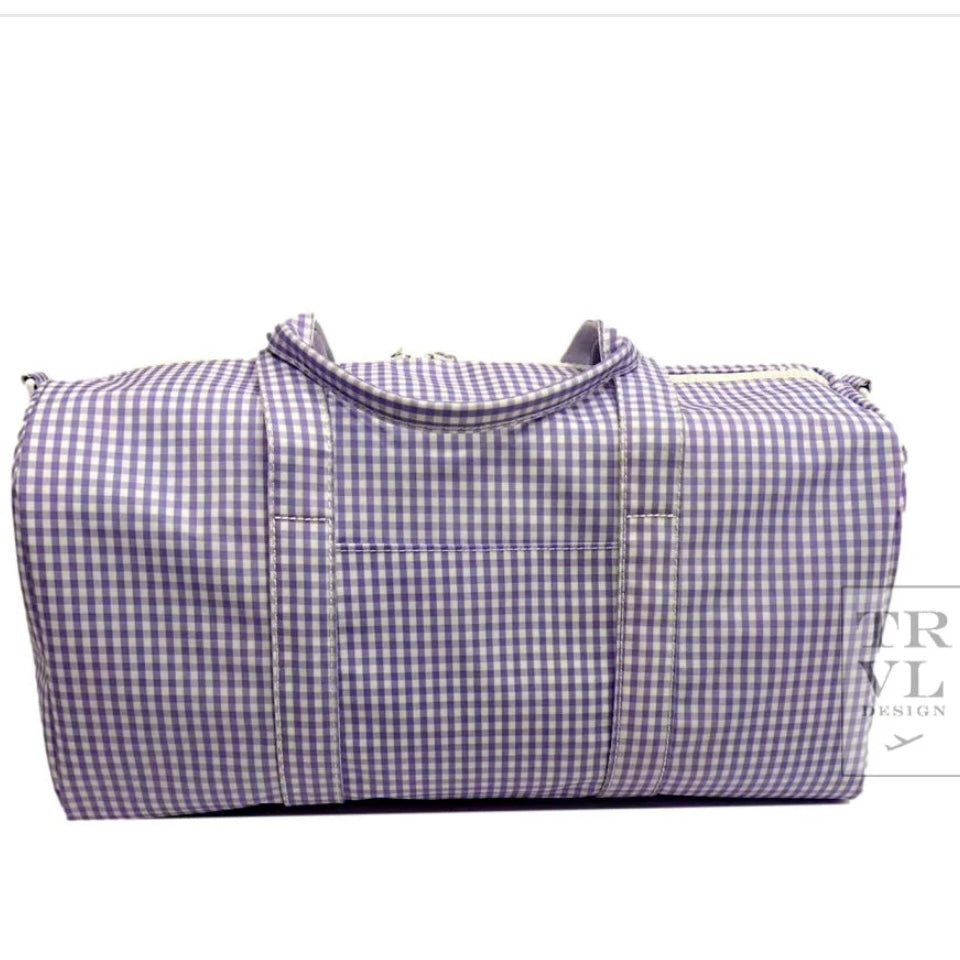 Weekender Duffle - Lilac Gingham