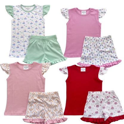 Angel Sleeve Short Set
