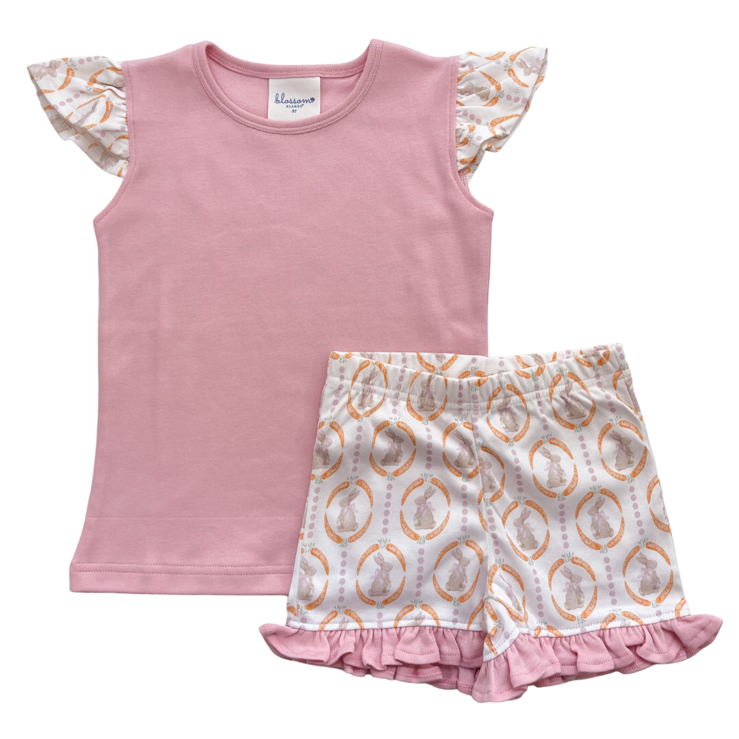 Angel Sleeve Short Set