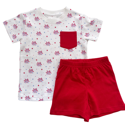 Pocket Tee Short Set