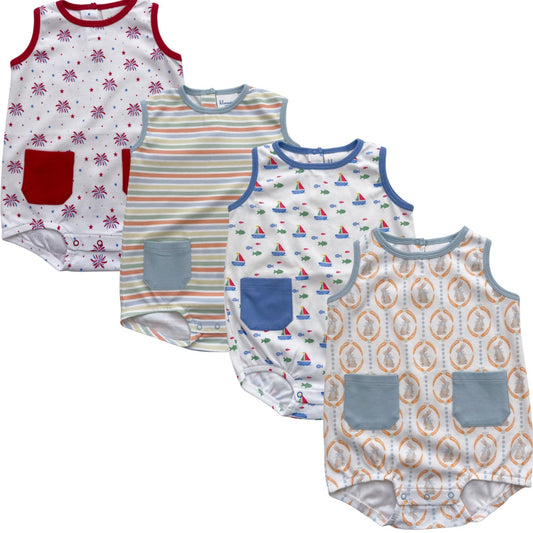 Sleeveless Bubble with Pockets