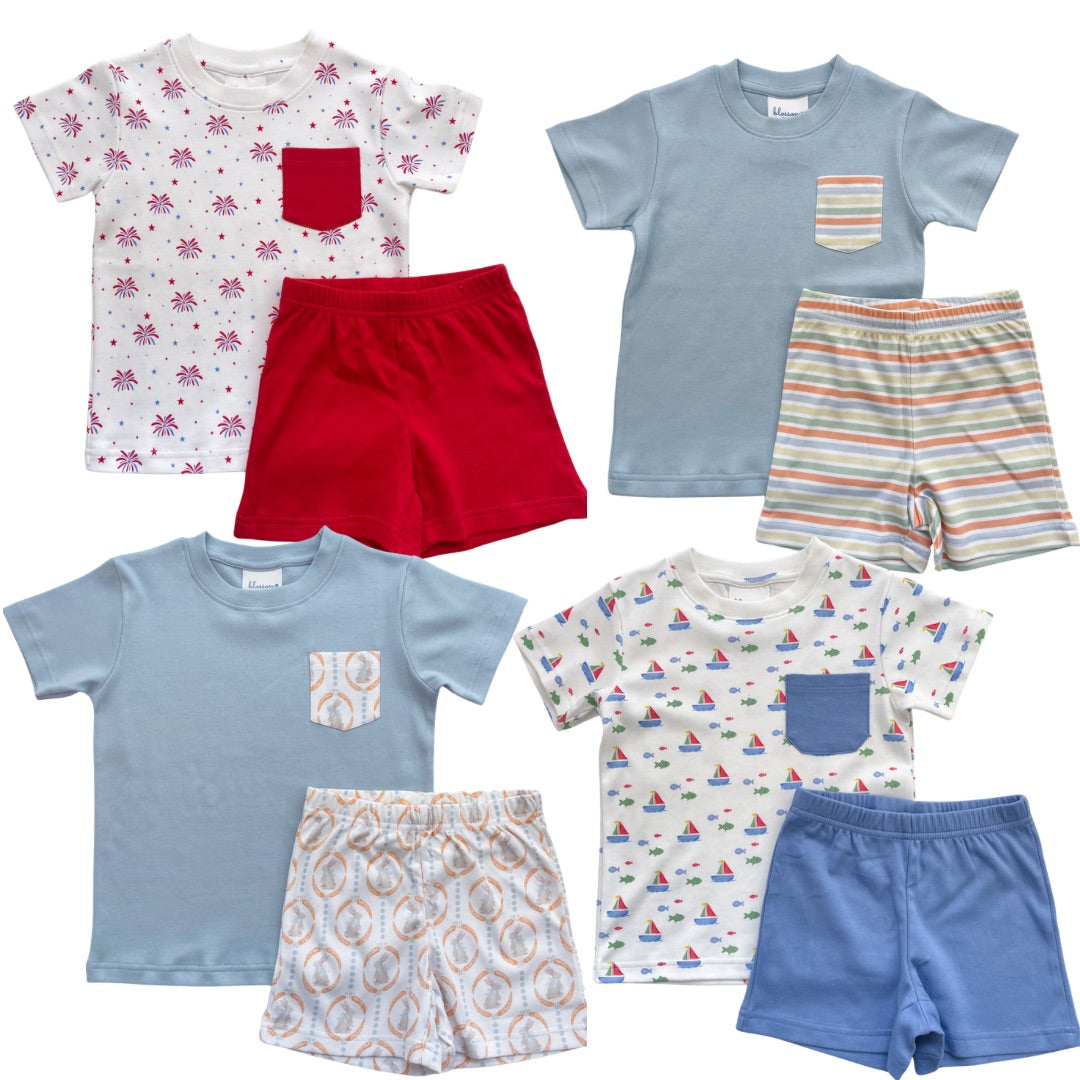 Pocket Tee Short Set