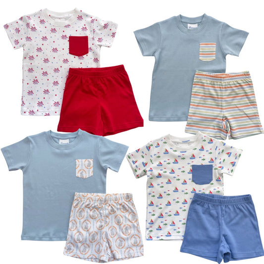 Pocket Tee Short Set