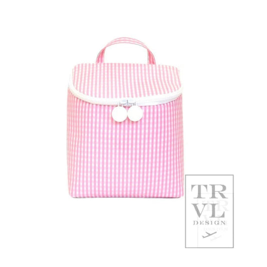 Take Away Lunch Tote - Pink Gingham