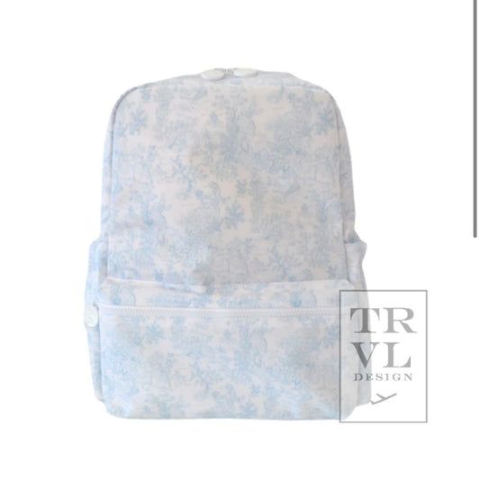 Backpacker - Bunny Toile Blue - PRE-SALE
