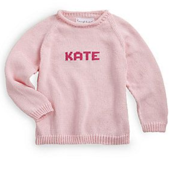 Custom Knit Name Sweater - Navy & White - "TEAM NAME"