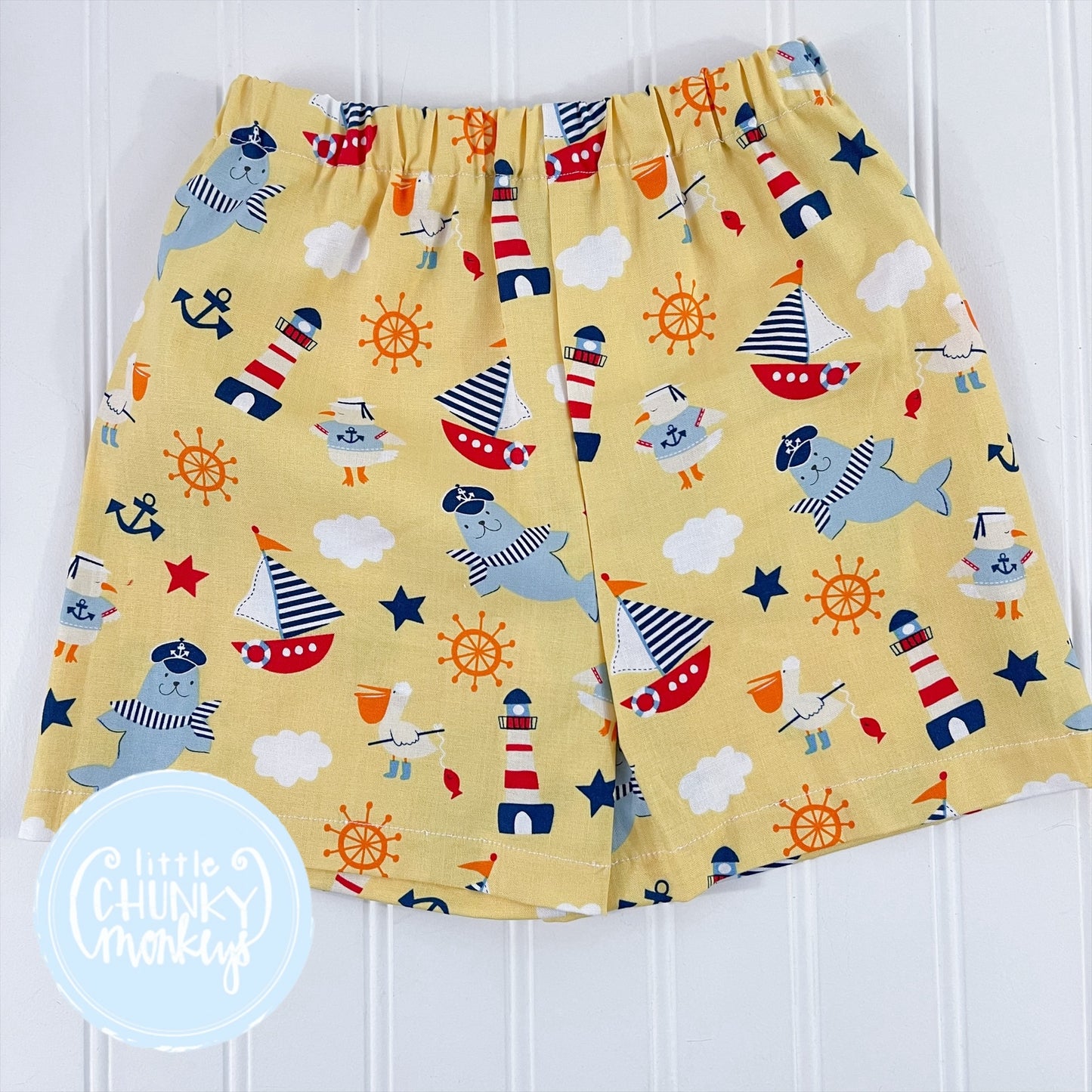 Nautical Print Classic Shorts - 3T