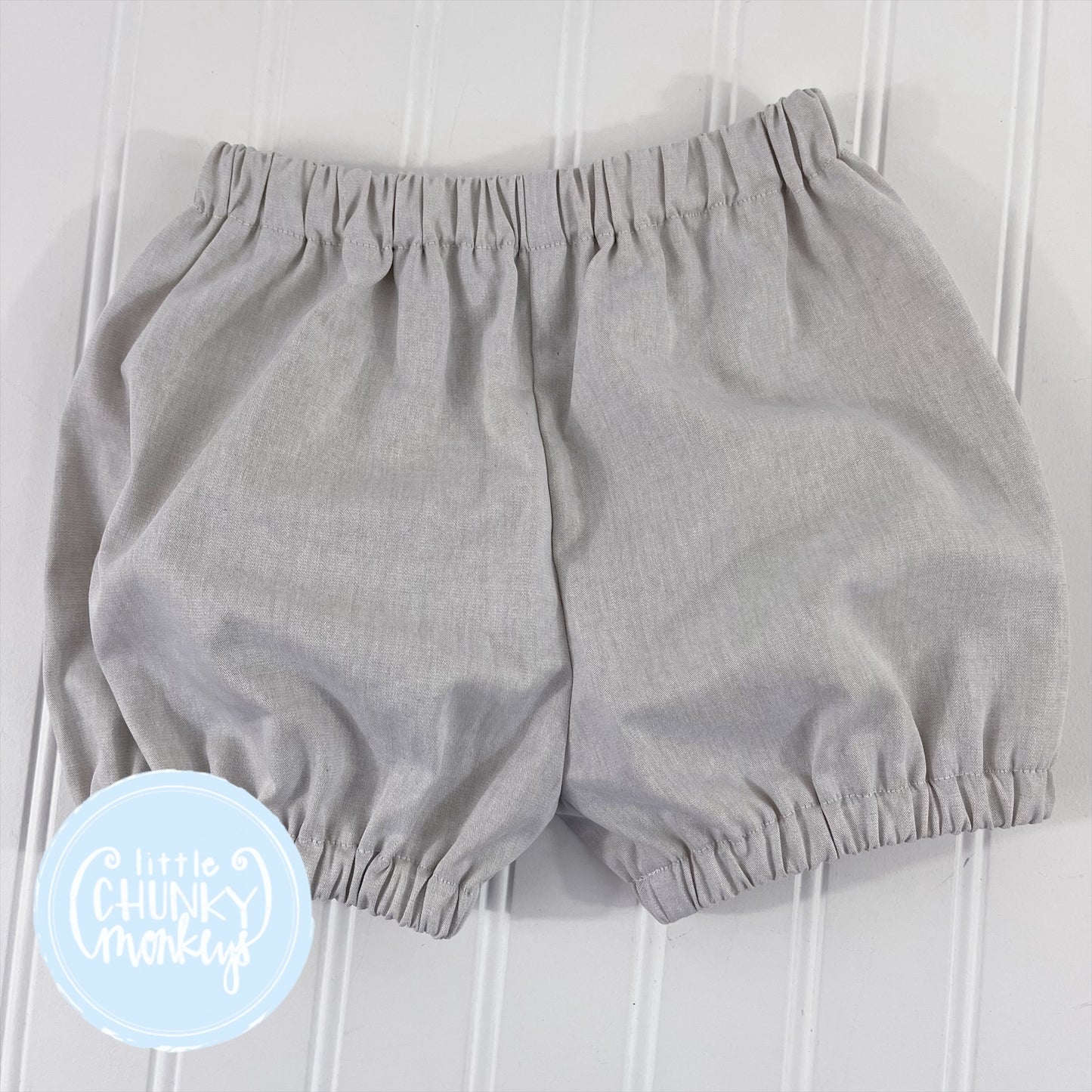 Khaki Chambray Bloomer Shorts - 2T