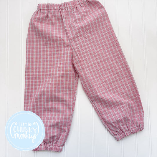 Crimson & Grey Windowpane Bloomer Pants - 2T, 4T