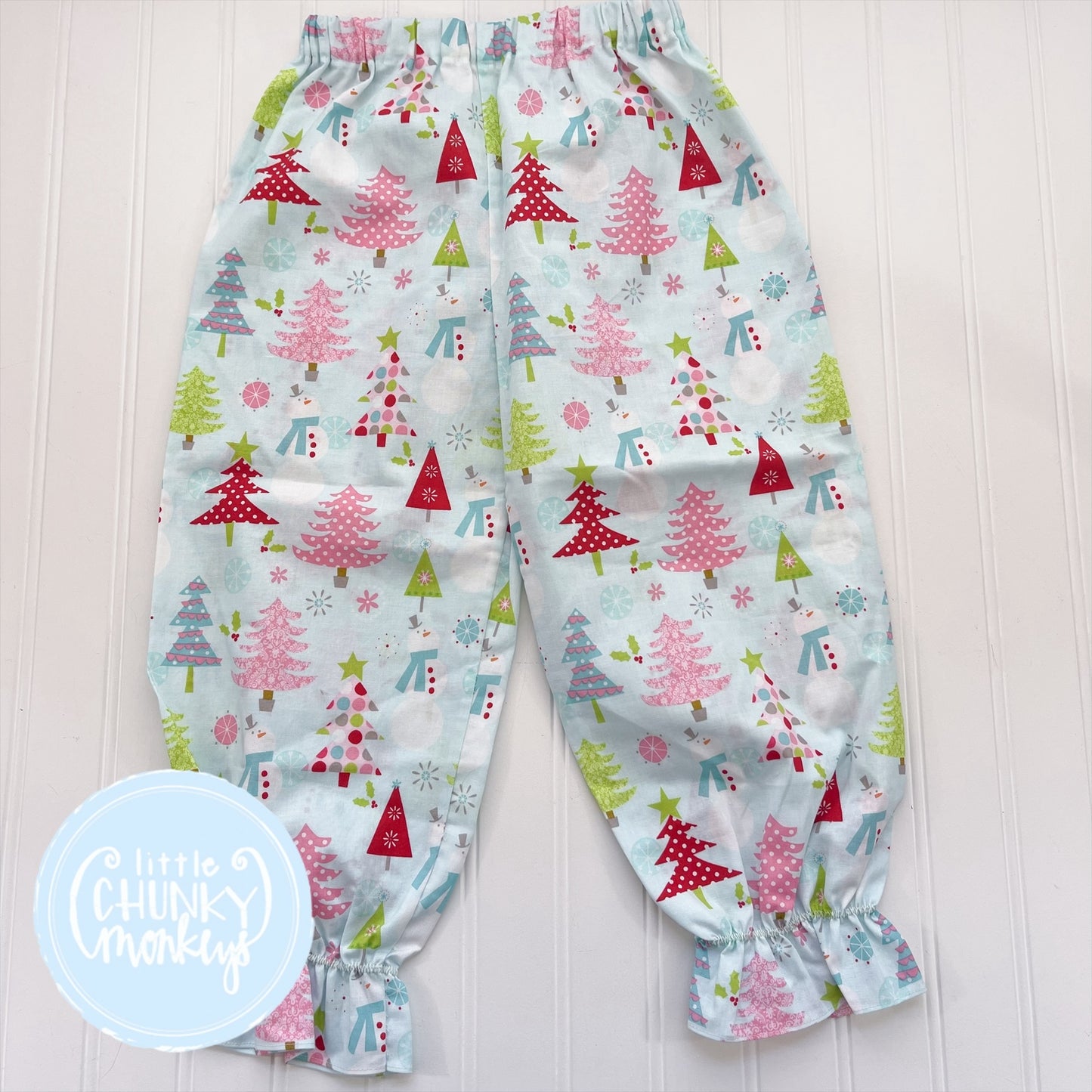 Snowman Ruffle Bloomer Pants - 4T