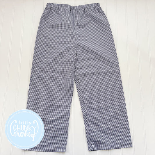 Navy Gingham Classic Pants - 5T