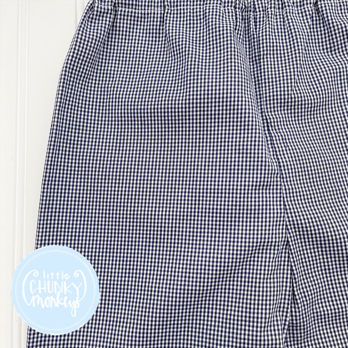 Navy Gingham Classic Pants - 5T