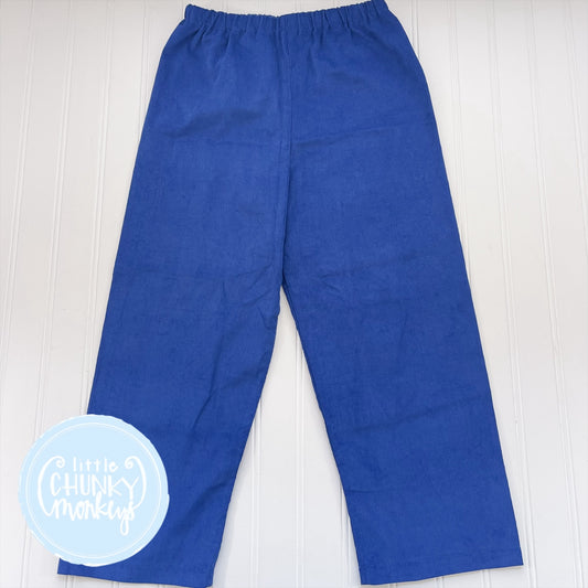 Royal/Navy Corduroy Classic Pants - 6Y